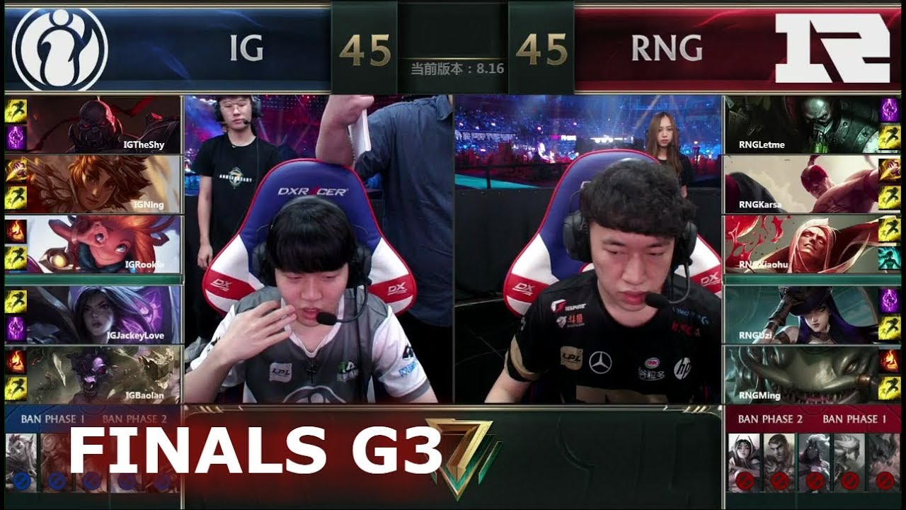 iG vs RNG - Game 3 | Grand Finals S8 LPL Summer 2018 | Invictus Gaming vs Royal Never Give Up G3
