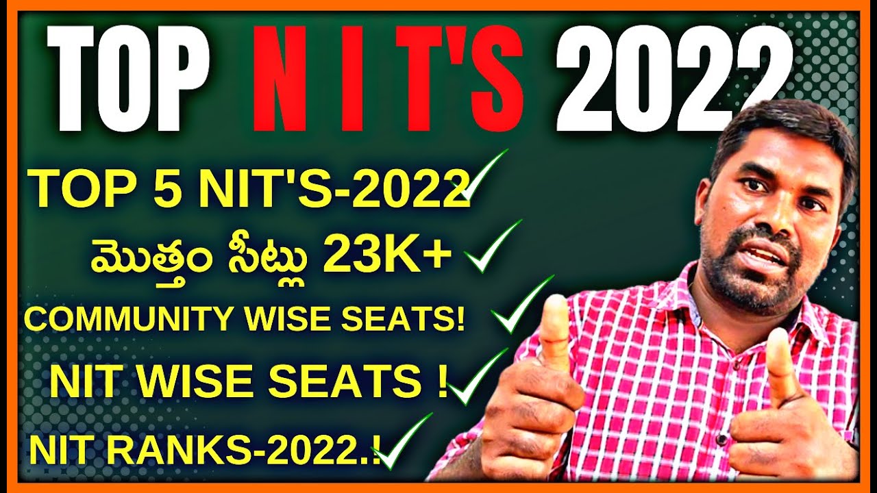 Top NIT's in India,Total seats in all NIT's,Caste wise total seats in NIT's,Top 3 NIT's in india