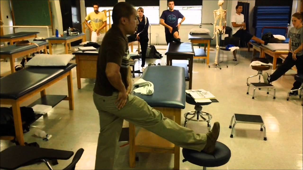 Standing Hamstring Stretch for Home Exercise