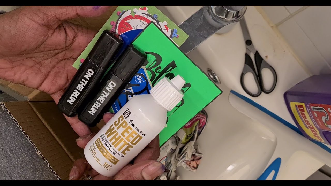 Graffiti Review: OTR 990 Speed White + OTR refillable white out marker - Unboxing +Tagging Testing