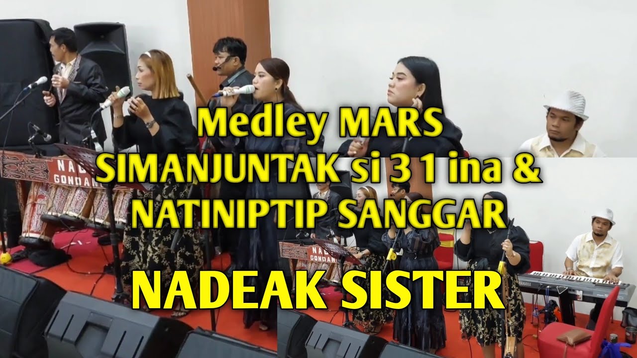 Keren ahh..NADEAK SISTER menyanyikan lagu Tarombo SIMANJUNTAK Si 3 1 ina di pesta pernikahan||Livee