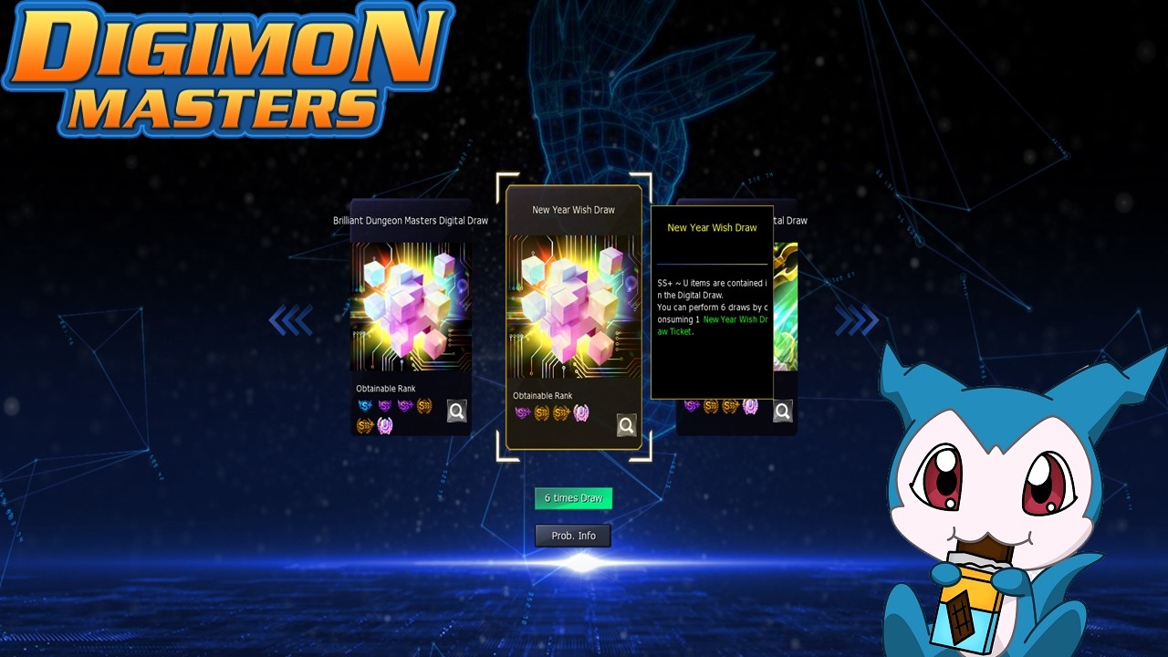 51 New Year Wish Draw Ticket Summons! | Digimon Masters Online
