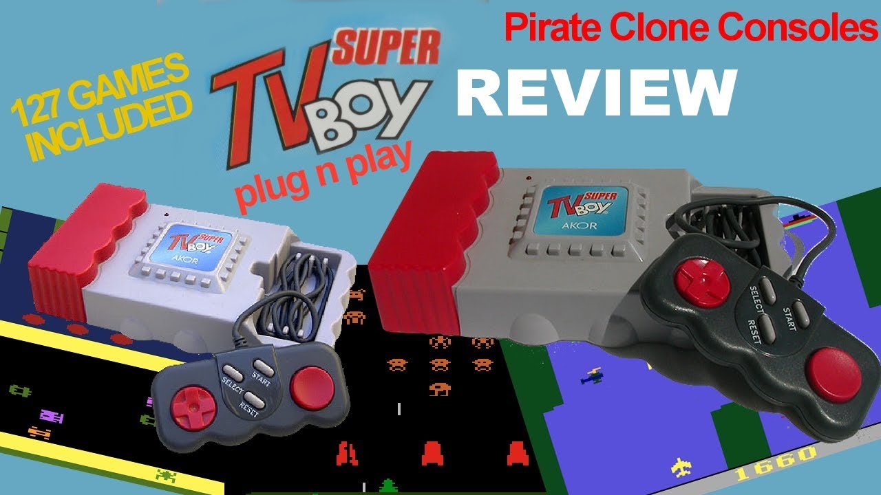 Super TV Boy Review - Plug n Play - 90s Atari Flashback Pirate Bootleg Clone Console / TV Boy II