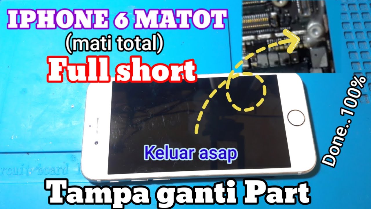 Cara Atasi Iphone 6 Mati Total ||Iphone 6 matot Full short