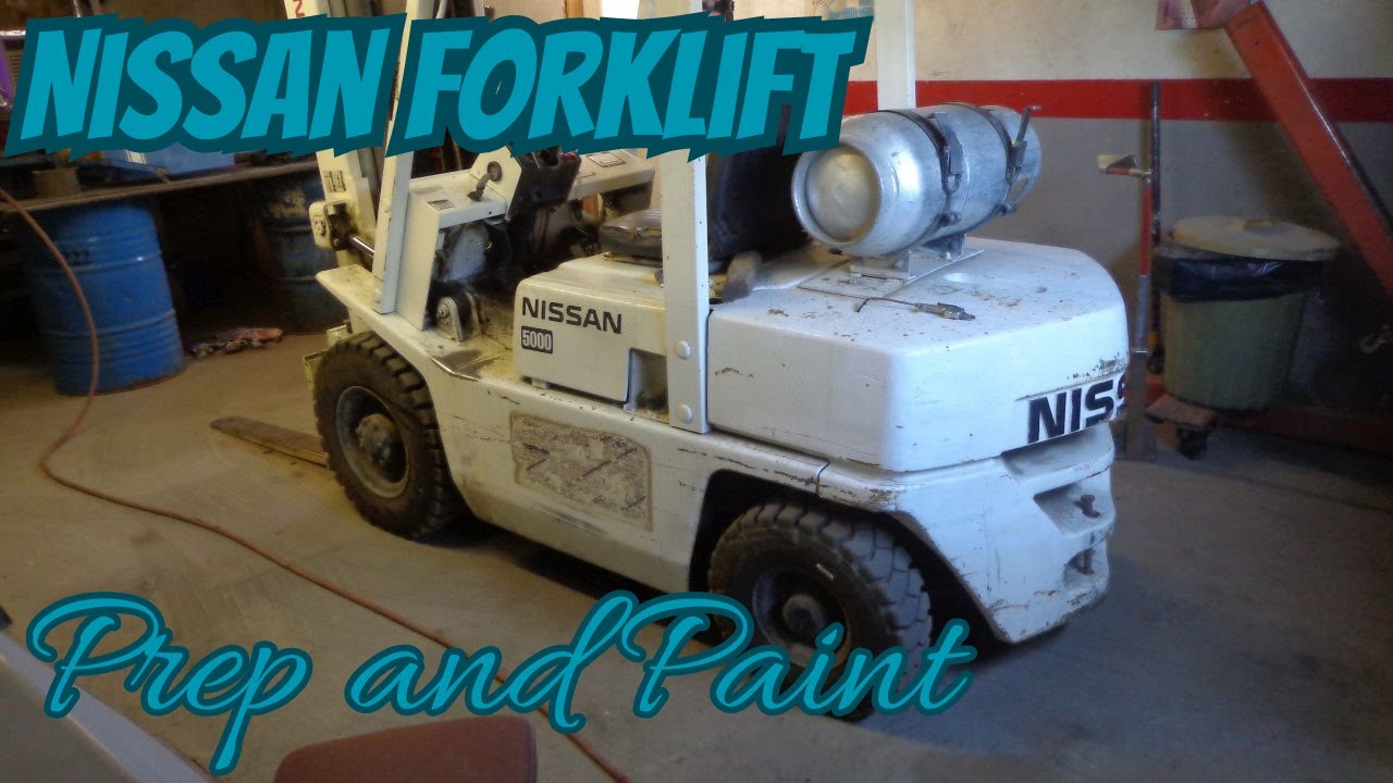Nissan Forklift: prep and paint for auction