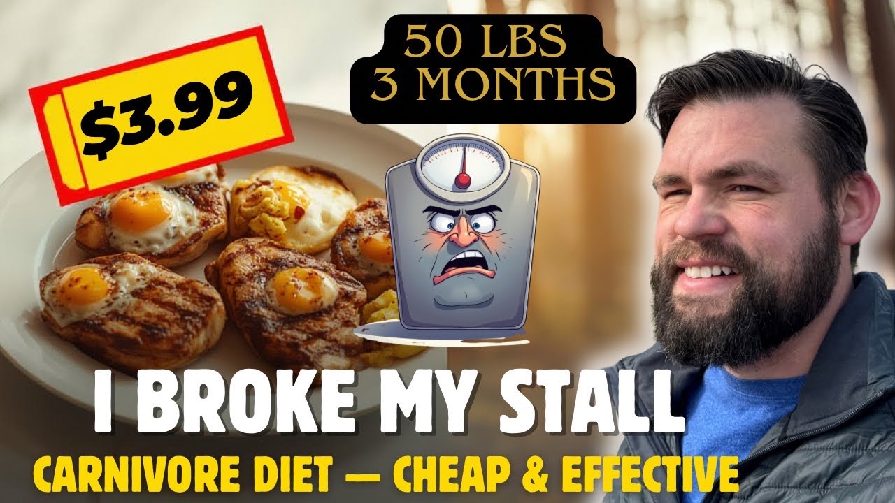 How I Broke My Carnivore Diet Stall (For Only $4 A Day) | 50 Pounds Lost 3 in Months
