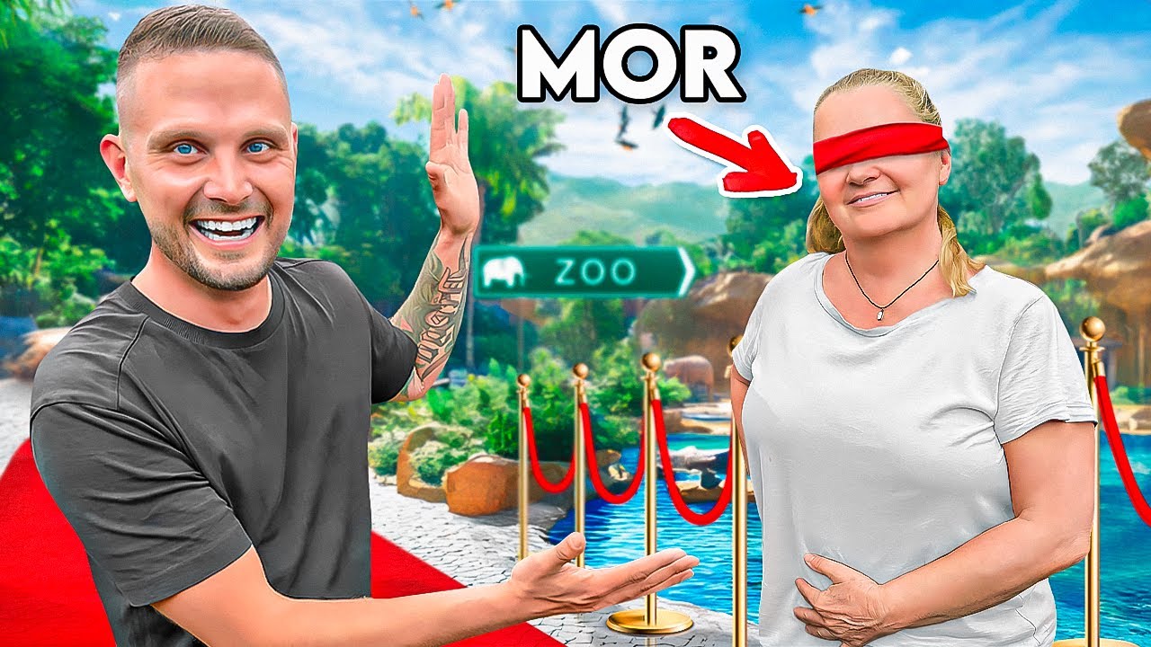 Overrasker min mor med vores nye zoo