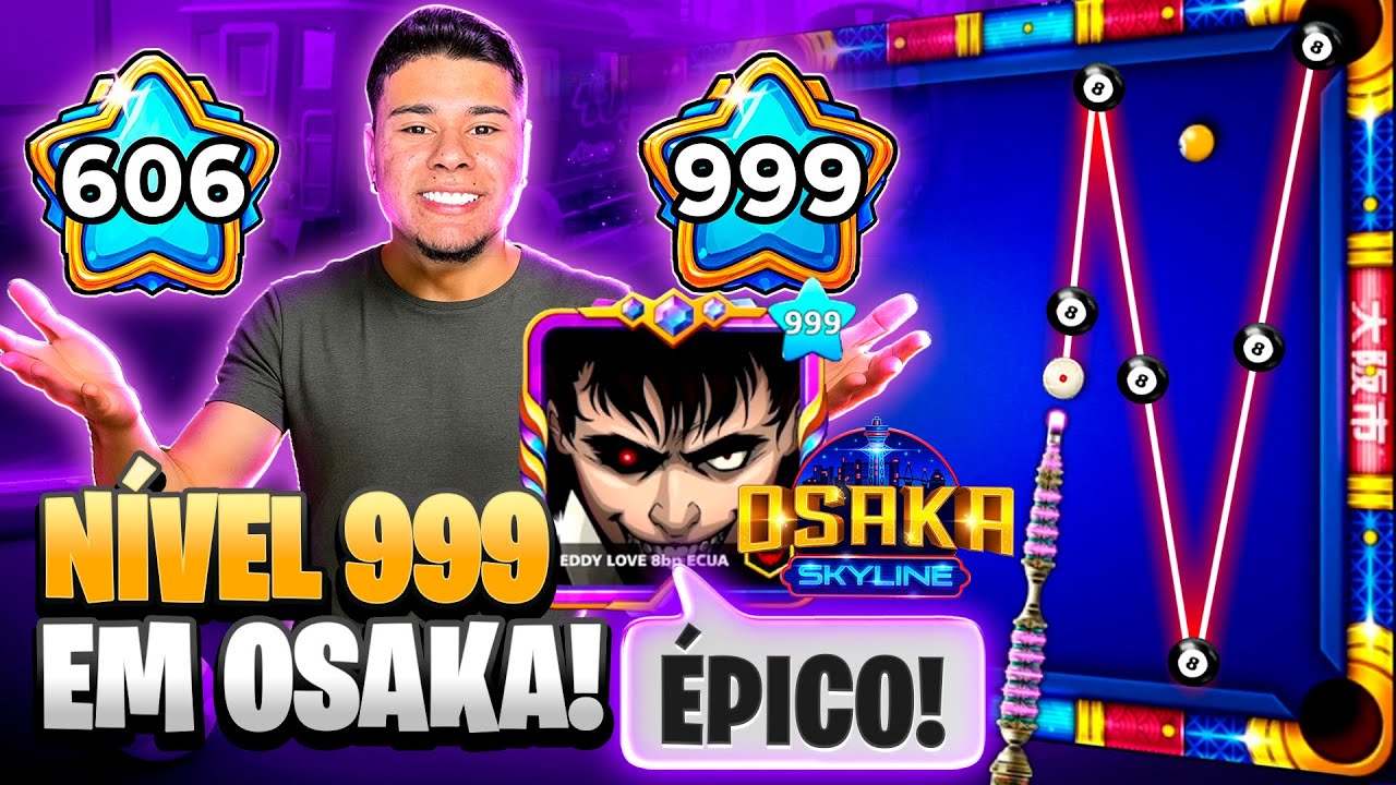 ENCONTREI UM NÍVEL 999 NA MESA MAIS CARA E FUI HUMILHADO 😭 8 BALL POOL