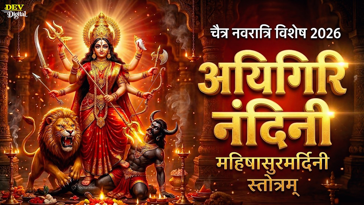 अयि गिरि नन्दिनि - महिषासुर मर्दिनी स्तोत्र | चैत्र नवरात्रि 2026 | Aigiri Nandini Powerful Stotram