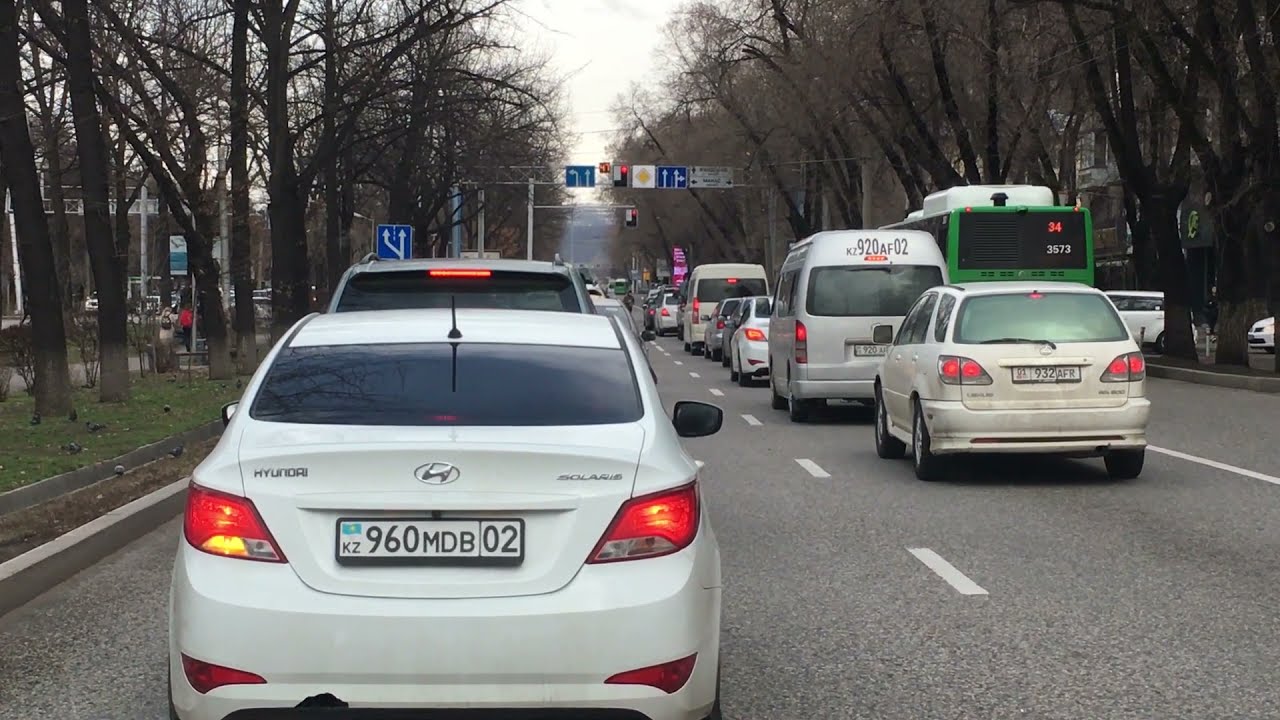 Kazakhstan. Almaty. The roads . Алматы. Дороги нашего города во время карантина.