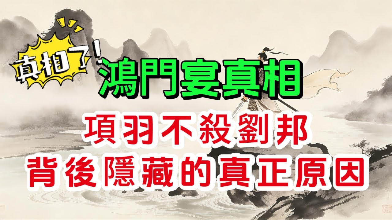 鴻門宴真相：項羽不殺劉邦，背後隱藏的真正原因，原來是我們錯怪了他。