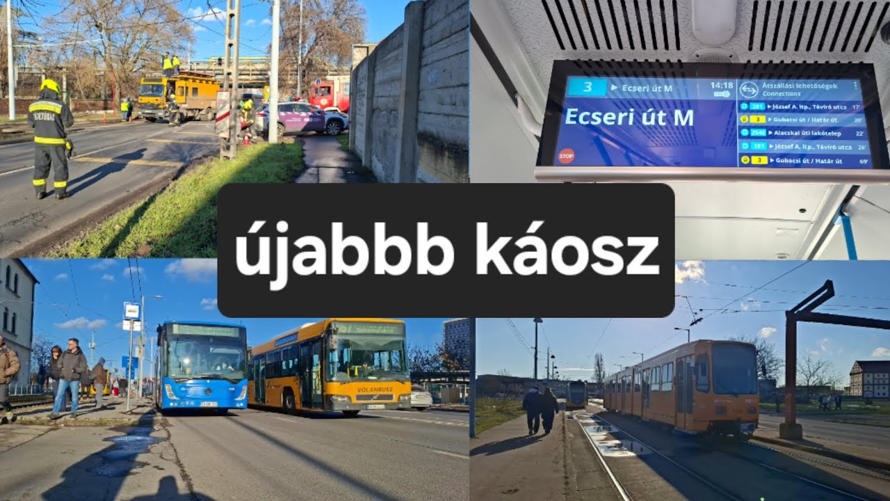 Még egy káosz felső vezeték szakadás állt a 3-as villamos
