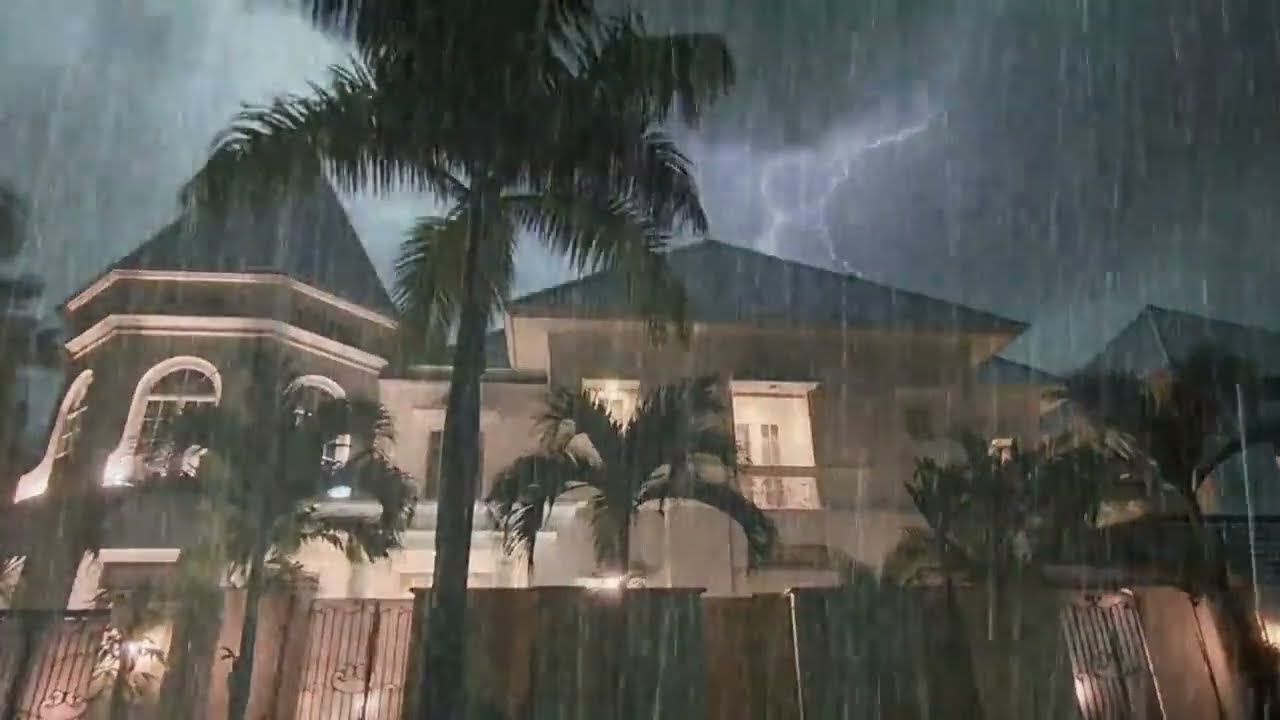 Night Routine With Rain Sounds And Thunder For Sleep