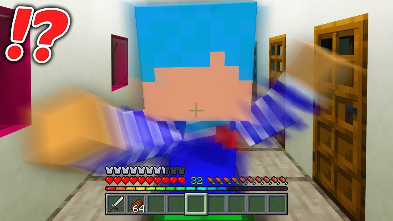 振り返るとあかさかの顔がないドッキリ！【まいくら / マインクラフト】