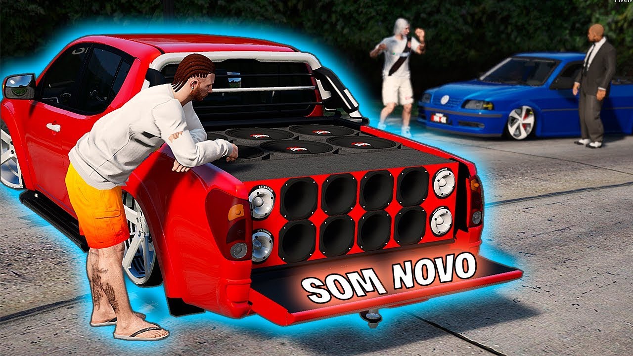 GTA V - VIDA REAL | DEIXEI O SOM DA CAMINHONETE MAIS FORTE. #804