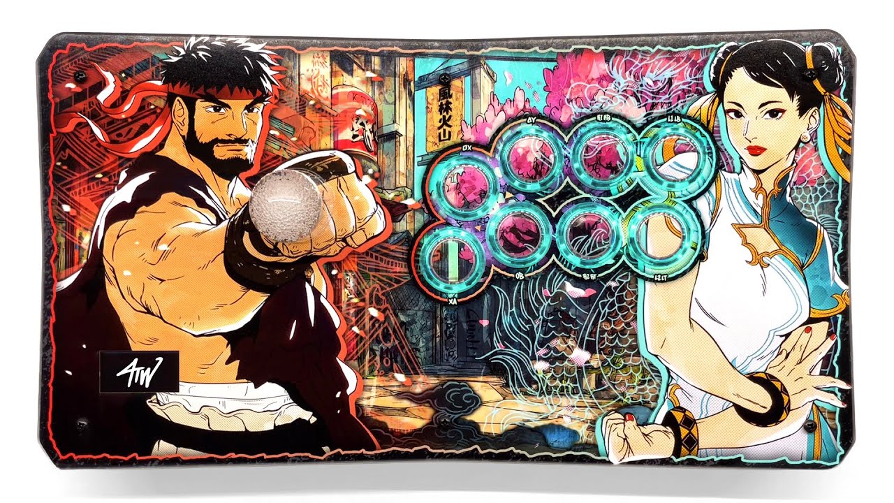 Ryu & Chun Li Themed  Fightstick Build