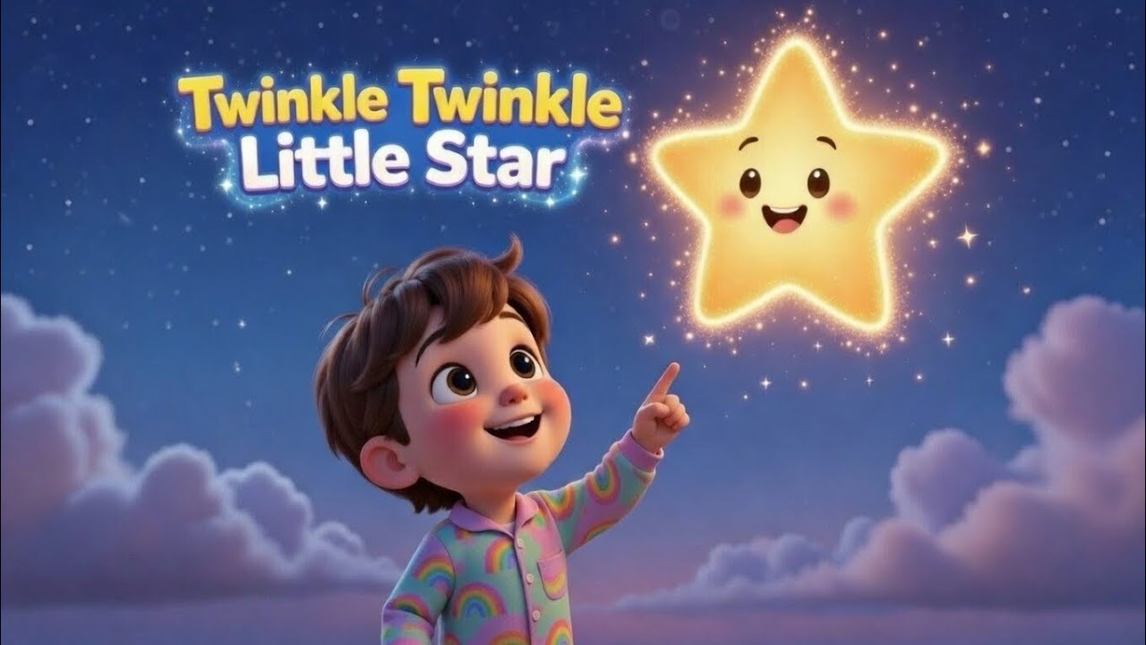 Twinkle Twinkle Little Star 🌟 | Magical Bedtime Song for Kids ✨
