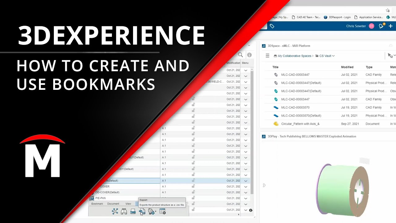 How to Setup and Use Bookmarks in 3DEXPERIENCE