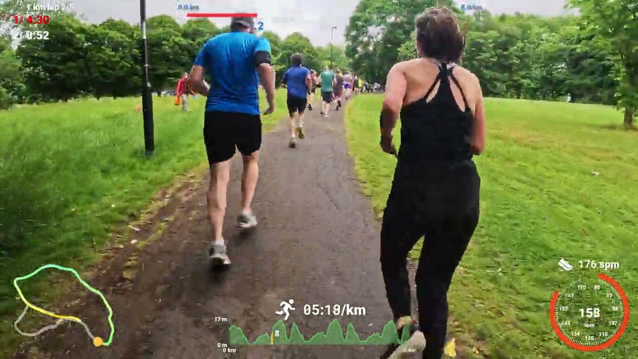Running at the Hilly Fields Parkrun, London - Virtual treadmill run