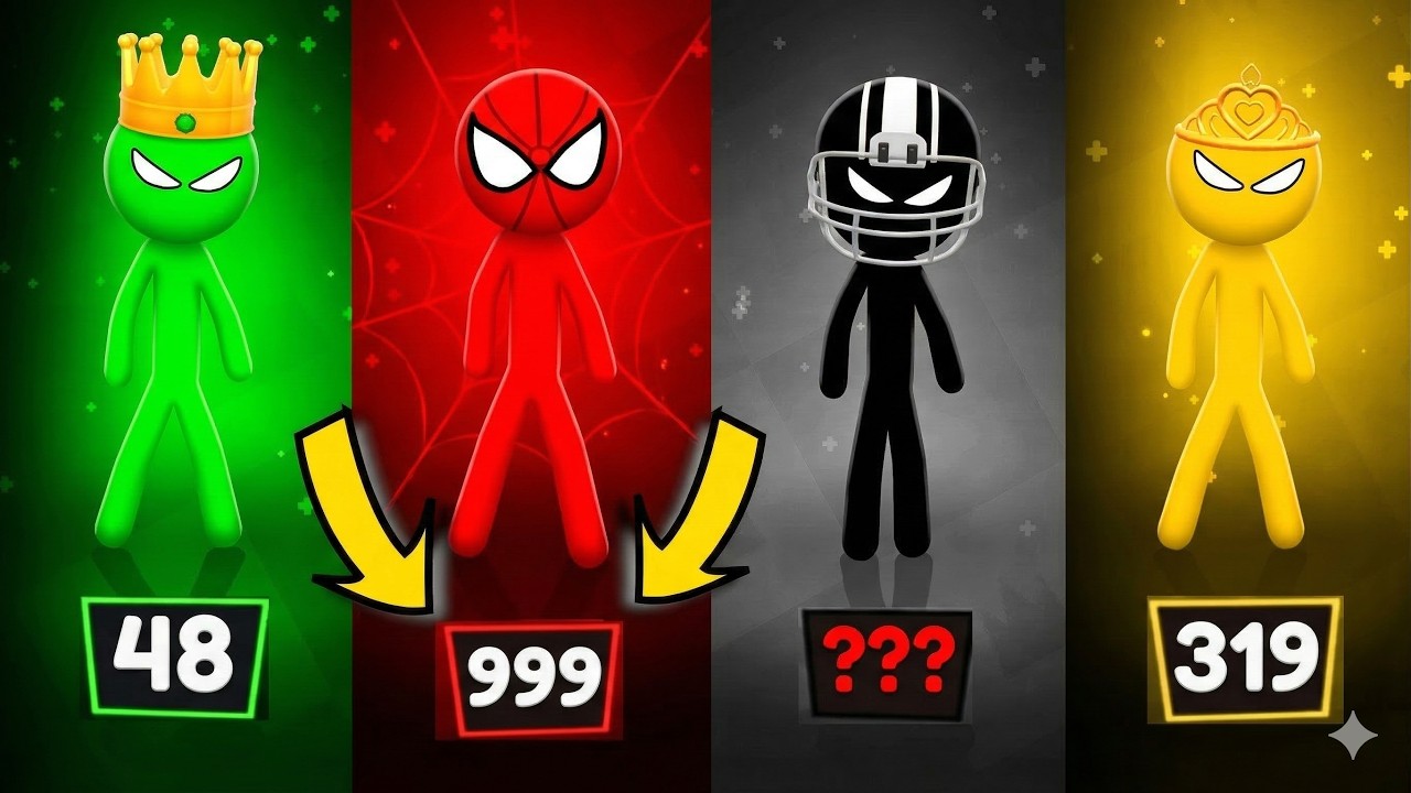 Stickman BEST MINIGAMES Tournament - Stickman Party 1 2 3 4 Player 2026