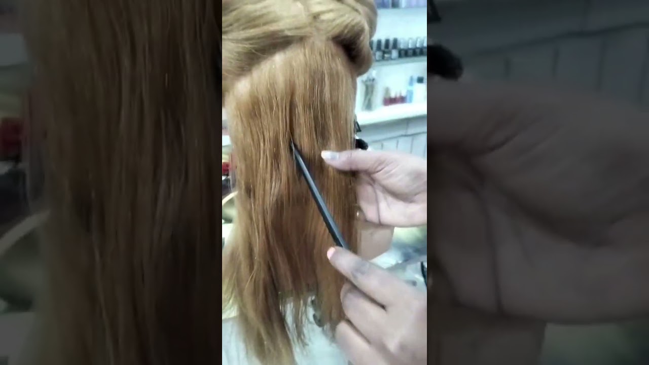 आज मेरी student ने Blow Dryer से hair straight करना सीखा 