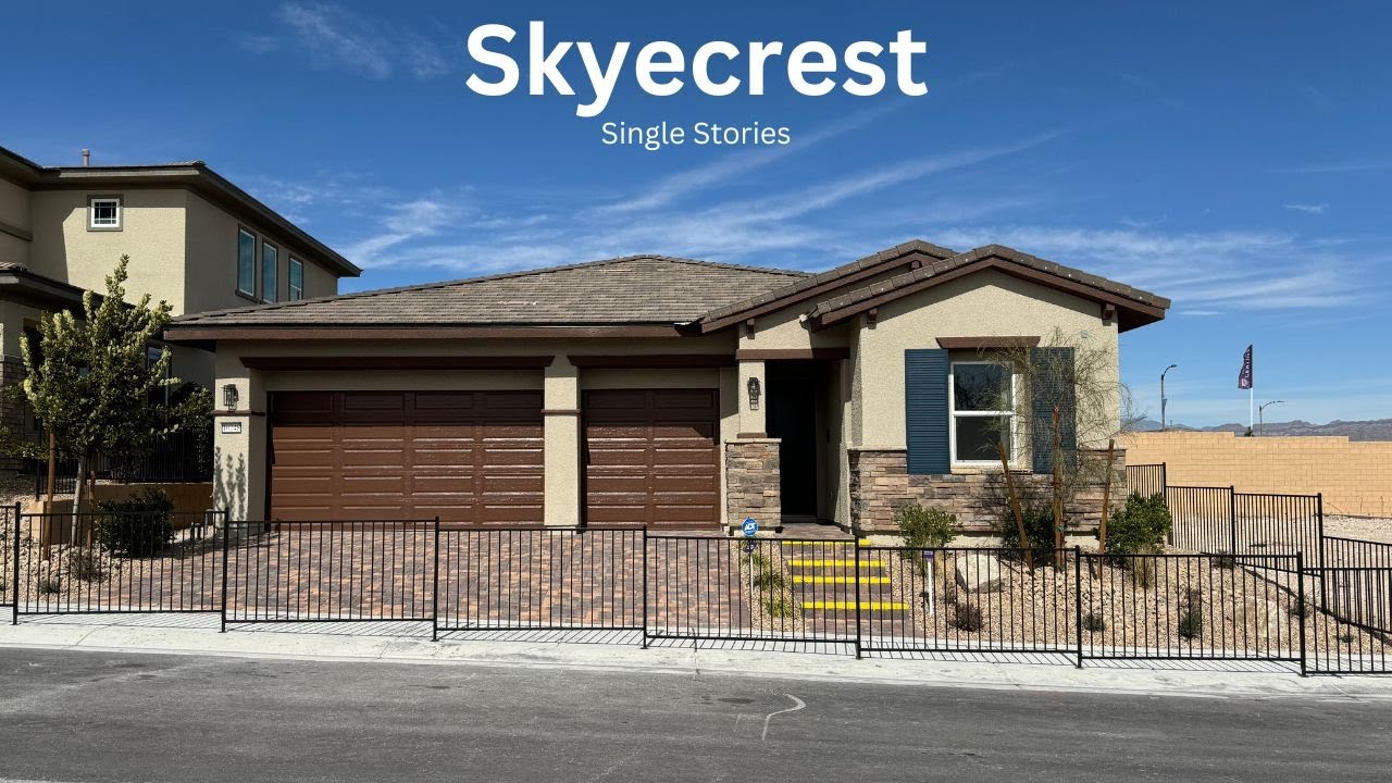 Single Story Homes For Sale Skye Canyon Las Vegas | Skyecrest Century Communities - 2400 Tour $572k+