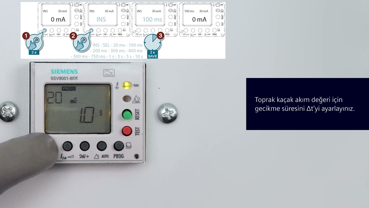 SENTRON 5SV8 Kaçak Akım İzleme Rölesi Kurulum Bilgisi