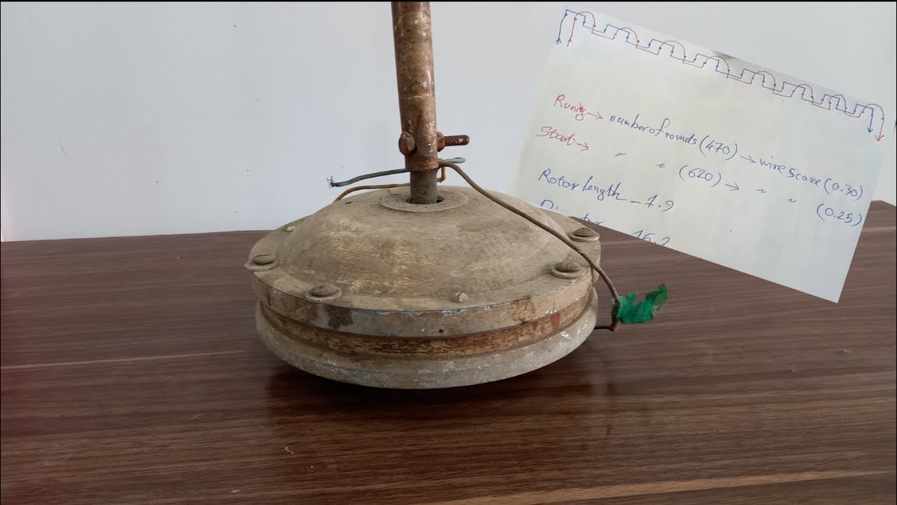 fully Restoration & Repair burned old Ceiling fan || with road map || make butifull again