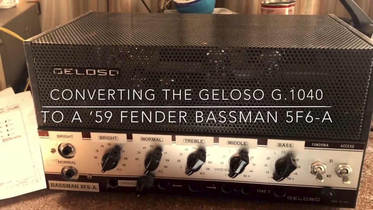 '59 Bassman 5F6-a built from an old tube PA amp
