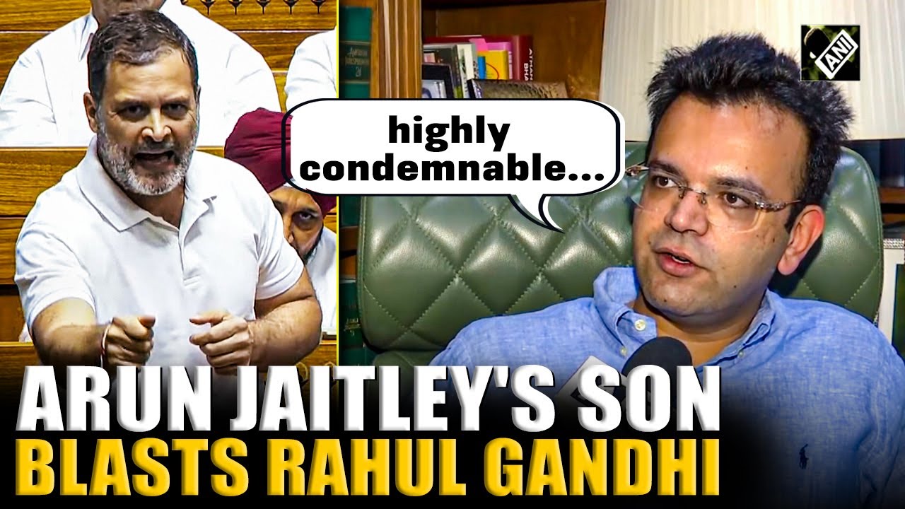 Arun Jaitley&rsquo;s son Rohan Jaitley slams Rahul Gandhi for &ldquo;irresponsible&rdquo; remark about his father.