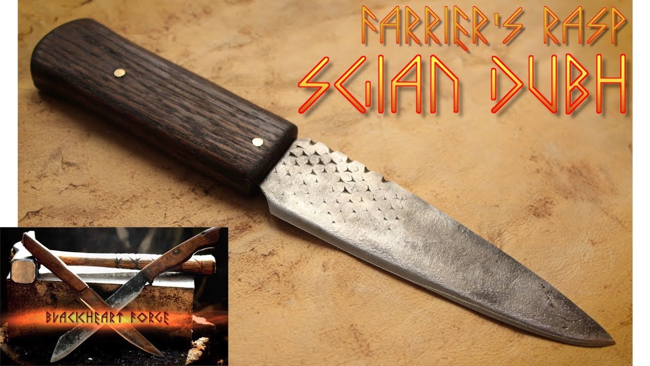 Forging a Scottish Knife From a Farrier's Rasp (Sgian Dubh)