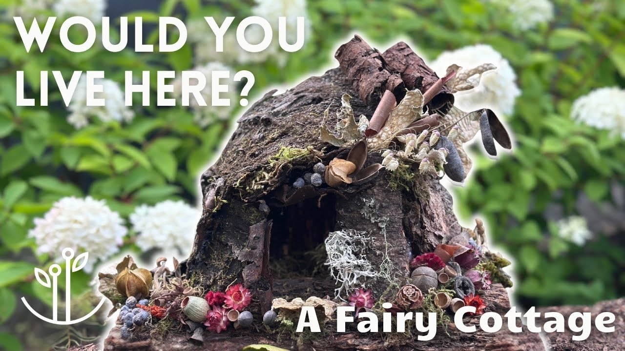 How I Built a Fairy House From Tree Bark! 🪾