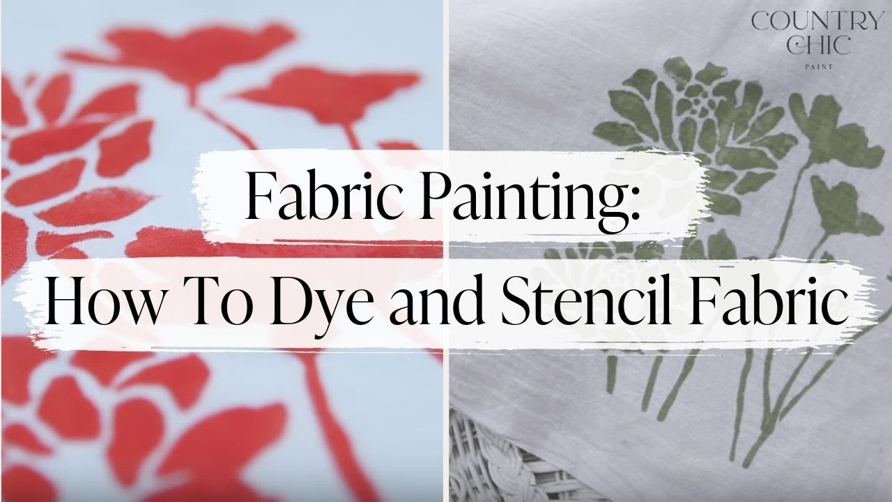 Fabric Painting with Chalk & Clay Based Furniture Paint | Basic DIY Techniques