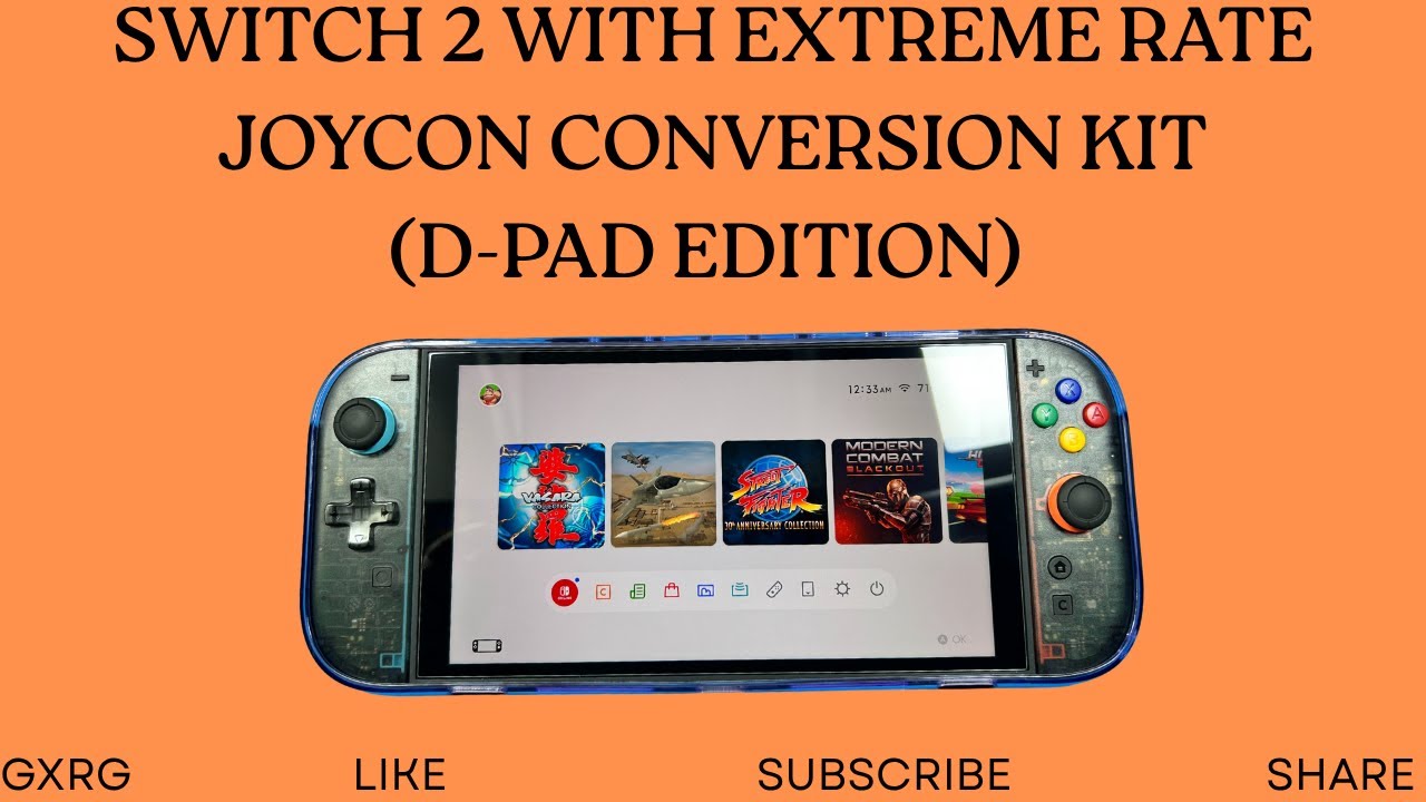 SWITCH 2 с комплектом джойконов Extreme Rate (версия с крестовиной)