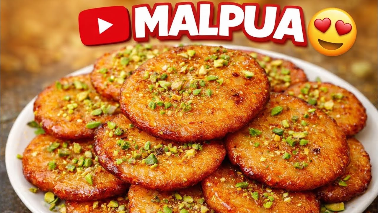 Malpua Recipe at Home 😍 | हलवाई स्टाइल मालपुआ | Soft & Crispy Malpua | Easy and Simple Recipe 🍯 