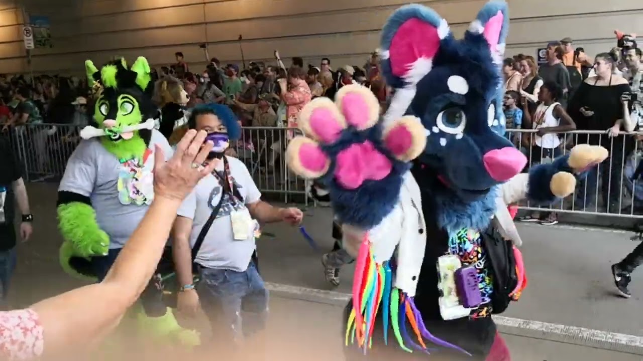 Anthrocon AC 2022 Aesop's Fables - Fursuit Parade and Random Clips