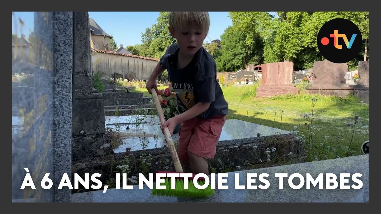 Insolite : un enfant de 6 ans nettoie les tombes à Ancy-Dornot en Moselle