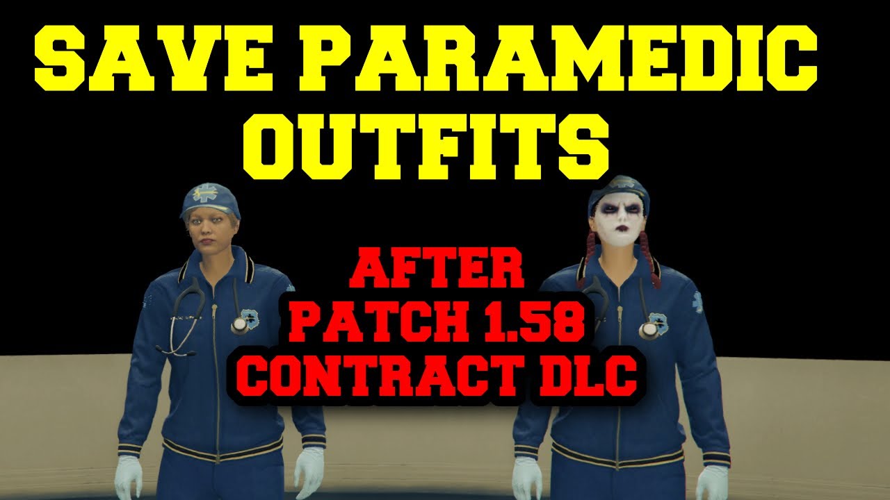 Как исправить баг с костюмами парамедика после обновления 1.58 (DLC CONTRACT)