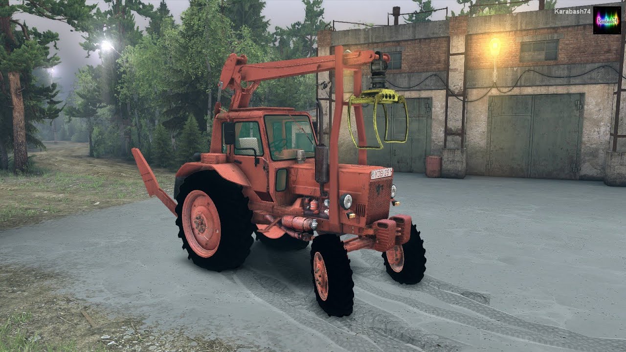 SpinTires обзор мода ( МТЗ-82 ) Опять не удача!!! :-)
