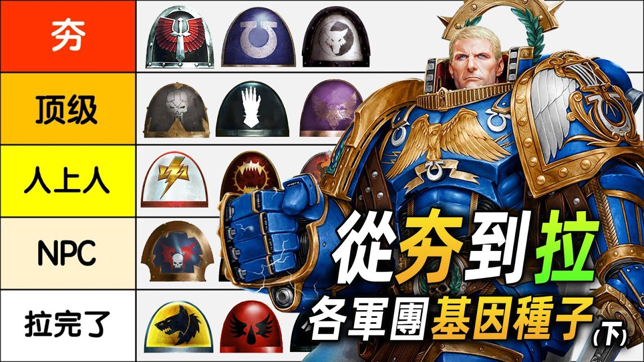 從夯到拉！盤點18支軍團基因種子（下）【戰錘40K】