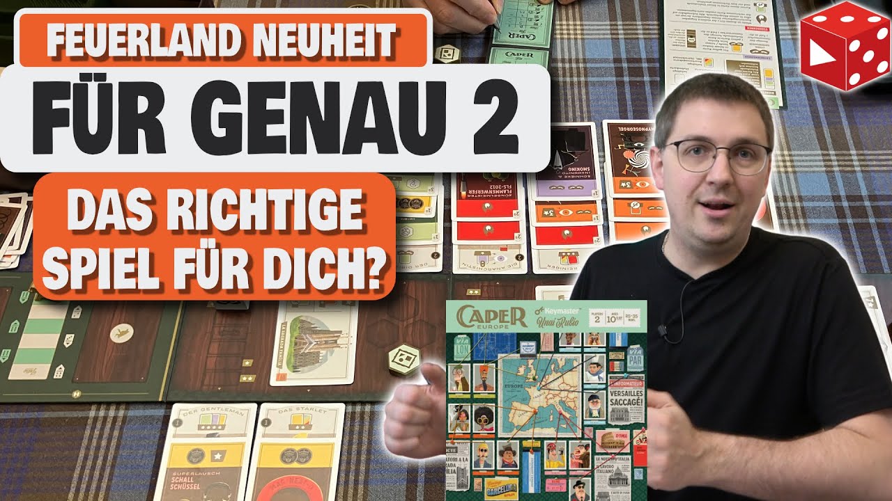 Caper: Europe - Spannendes 2 Personen Spiel von Feuerland