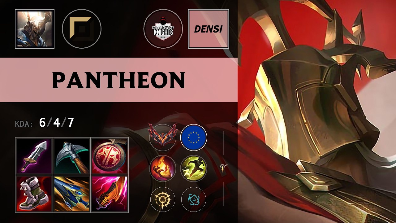 (KHK Densi) Pantheon Top vs Yone - EUW Grandmaster Patch 26.15