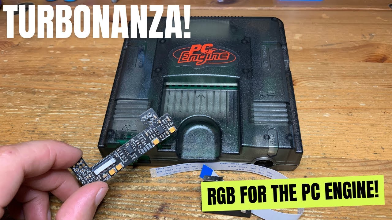 Add RGB and S-video to your PC Engine! Turbonanza install and demonstration