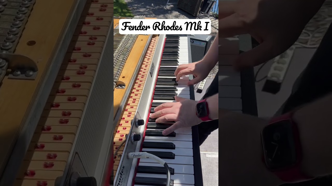 Playing amazing Fender Rhodes piano 73 MK I #Shorts