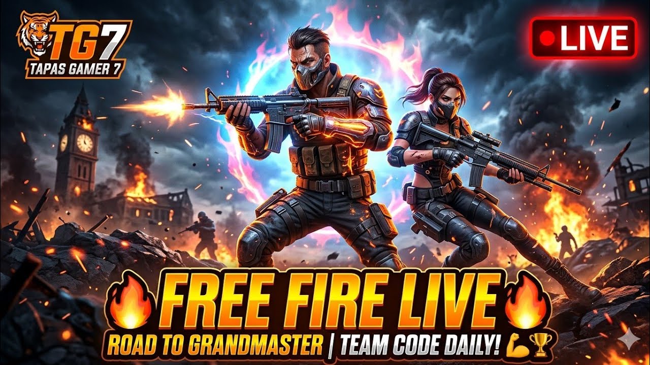 ⚡ FREE FIRE LIVE: Aaj Hoga Booyah! 🏆 (Low Device, High Gameplay