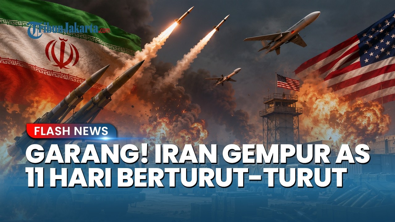 Tanpa Ampun! Iran Gempur AS 11 Hari Berturut-turut, Depot Senjata & Logistik di Kuwait Dihantam Bom