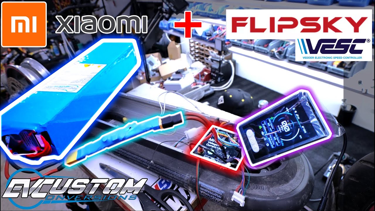 Xiaomi 4 Pro New Life and Upgrade with Programable Flipsky Mini V6.8 Plus VESC Controller