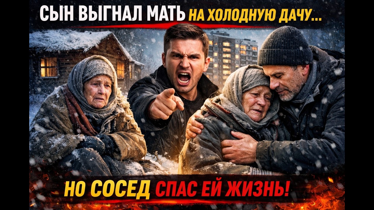 Сын выгнал мать на холодную дачу, чтобы продать квартиру… но сосед спас ей жизнь