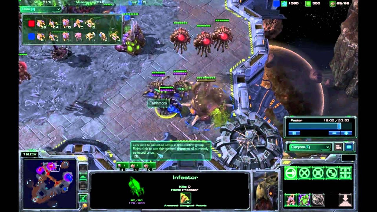 SC2 Tournament #2: QF1: Polarity (Z) vs Earthmonk (Z) - G1 Part 2