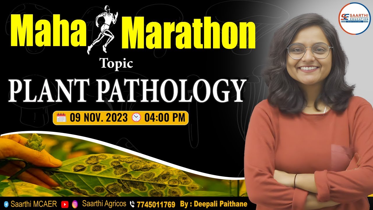 Maha Marathon Topic Plant Pathology by || Deepali Paithane Mam ||